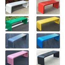 야외 벤치의자 철제 정원의자 공원 1000 1200 1500 1800 2000 색상주문제작, 1200x400x450 색상주문제작