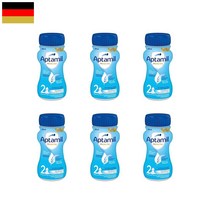 독일 내수용 압타밀 프로누트라 2단계 액상 분유 200ml 6팩