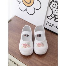 다나에 여아용 시나모롤 쿠로미 마이멜로디 리본 실내화 유치원 초등학교 고무창 캔버스화 단화