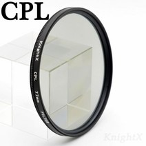 KnightX-카메라 필터 캐논 eos 7d 60d Nikon d3300 d5100 소니 세트 58MM 62MM 67MM 72 77MM nd 사진 렌즈 색상12, CPL_55mm