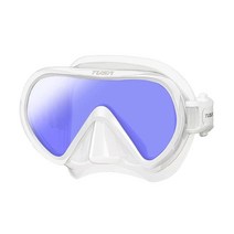 TUSA M-1011S Ino Pro 스쿠버 다이빙 마스크 블랙피쉬테일 블루, White