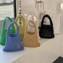 여름 미니 니트백 뜨개질 미니 네트백 그물백
