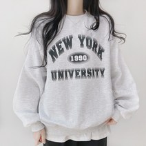 작은방 CRB 뉴욕 스트릿 레터링 남여공용 오버핏 맨투맨 3컬러
