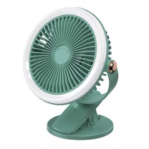 위컴 데스크톱 팬 클립 탁상용 선풍기, Green, WT-F18