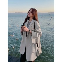 캐주얼슈트코디 여성 봄가을 봄옷 와이드 루즈핏 작은 키 어텀 무드 인싸템 양복 정장 2085429627