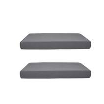 2Pieces Grey_Size M 탄성 자카드 소파 시트 벤치 쿠션 슬립 커버 소파 립커버 프로텍터 교체 정원 가구, Loveseat 쿠션-회색, 설명