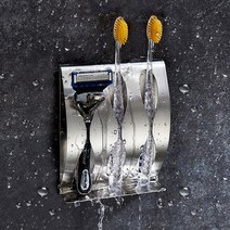 스테인레스 칫솔걸이 치약 면도기 거치대 다용도 욕실용품
