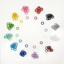 오픈형 컬러 오링 O링 12컬러 키링부자재(10개), 민트, 10개