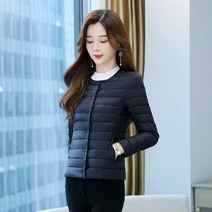 DFMEI 패딩 여성 숏 슬림 점퍼
