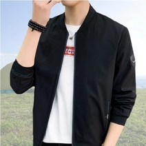 남자 바람막이 봄 항공 점퍼 크롭 블루종 경량 작업복 자켓