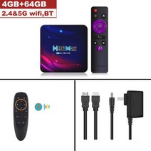 미디어박스 미디소프트 영상재생 미디어플레이어 스마트 안드로이드 11 TV 상자 H96 Max 2GB 4GB 4K Hd 2.4, 10 4GB 64GB G10S_01 미국 플러그