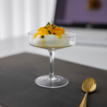 홈카페 유리컵 플리츠 크리스탈 칵테일 마가리타 요거트 아이스크림 쿠키 집들이선물 고블렛잔