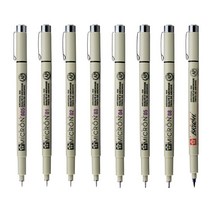 [코리아문구사] 사쿠라 피그마 마이크론 08, 블랙
