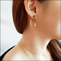 실버침 고급스러운 디자인 무한 매력 스톤 럭셔리 컬러 데일리 고급 이어링 귀걸이 41 쁘니