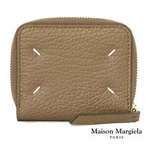 [2022년 입하 모델]Maison Margiela(메종 마르제라) 컴팩트 지갑 코인 케이스 코인 파우치 동전 지갑 지갑 4 스티치 S56UI0112 P4455 Cumin 브라운[내일 락 대응관동]