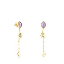 [TOUS]Long vermeil silver earrings with Fragile Nature gemstones 귀걸이 118653610