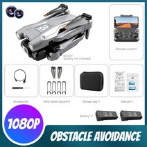 촬영 4K HD 카메라가 장착 된 Z908Pro 드론 3 면 지능형 장애물 회피 Dron 미니 전문 RC 쿼드콥터 완구, [05] GY 1080P 2B