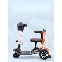어르신전동차 노약자용 어르신스쿠터 리튬배터리 4륜바이크 다인승 접이식, 24V, 빨간색 40A 리튬배터리