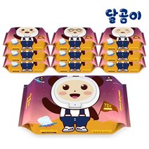 달곰이 저자극 아기물티슈 유니버스 10팩 72매/캡형, 10개, 1개