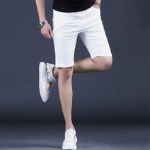 청반바지 트렌드가 츄크볼 흰색 솔리드컬러 5 점 중바지, T02-29