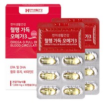 혈행가득 오메가3 DHA EPA 비타민E 정제어유 엔쵸비 멸치 노르웨이 오메가3, 1개, 30정