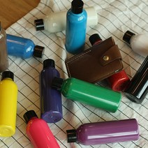 [공방공구] 가죽공예 엣지코트 엣지페인트 기리메 약물 단면마감제 50ml 100ml, 딥오렌지