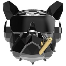 도그독 5세대 크리스탈 불독 차량용 방향제, (5세대) 크리스탈불독_메탈릭블랙, 화이트코튼