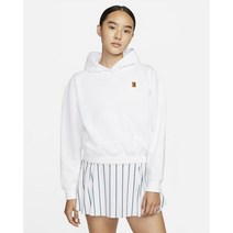 나이키 여성 테니스 겨울 긴팔 후드 코트 플리스 DC3581-100 따뜻한 셔츠 옷 테린이 여자 화이트, 기본