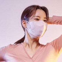블루본 아이노우 코지업 대형 스트랩 일체형 마스크 20매, 핑크