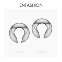 어그슬립온 겨울털 신발 여성을위한 귀걸이에 ENFASHION 펑크 볼 귀에 커프 클립 피어싱없이 골드 컬러 락