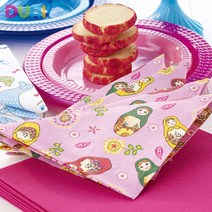 듀니냅킨 33x33 20매 167208 Little Dolls/duni/식탁매트/칵테일냅킨/파티용냅킨/디너냅킨, 20매입_167208