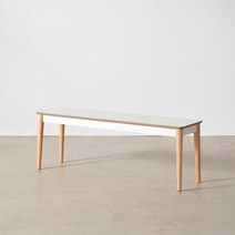 디센 스완 HPL 라미네이트 화이트 사각 식탁 벤치 4size, 1300