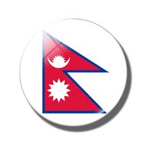 아시아 국기 냉장고 자석 태국 인도 말레이시아 유리 돔 스티커 메모 홀더 홈 장식, 네팔, [11] Nepal