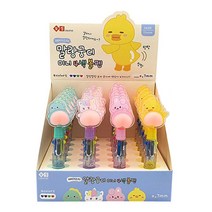 레이지스타 말랑궁디 미니 4색 볼펜 24개(박스), 상세페이지 참조, 단품, 1세트