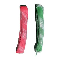 철심타이 철심케이블타이 과수유인줄 전선 철사 끈, 초록