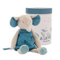 물랑로티 [물랑로티] [669021] 코끼리 애착인형 Sous Mon Baobab elephant doll 37cm, 단품없음