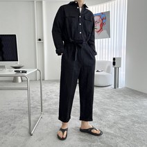 로웬 롱 린넨 벨트 점프 수트_(4color)