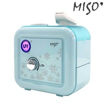 엠텍 MHU-155B 저소음 UV LED 초음파 생수 보틀 가습기 프리볼트 블루 / 국산