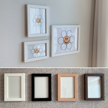 싱글 인테리어 소형 사진액자 4X6 5X7 8X10 A4, 미송