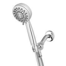 Waterpik 고압 핸드 헬드 샤워 헤드 호스 포함 PowerPulse 마사지 7가지 모드 크롬 XPB-763ME 워터픽, Chrome