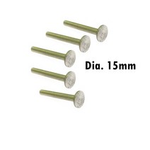5 개 OD40-15mm 다이아몬드 T 모양의 핫 프레스 소결 다이아몬드 연삭 헤드 돌 조각, 02 Dia. 15mm
