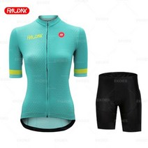 여성 저지 세트 여름 통기성 트라이 애슬론 유니폼 Mujer Ropa Ciclismo Verano Red