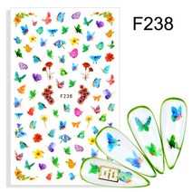 물전사지 포스기용지 포스용지 카드단말기용지 상장만들기네일 나비 접착 스티커 수채화 데칼 블루 꽃 슬라, 08 F238
