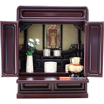 마쓰야마 신 불구점 가미치 미니 불단 14호 고43cmX폭 34cm 모던 불구 유이 꽃(마루카로) 세트 세트 정토 마사토히가시(오타니파)