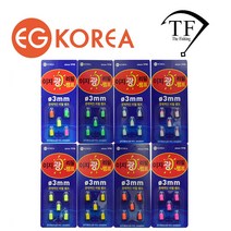 이지코리아 민물낚시용품 전자케미 BR311 LED램프 3mm, 1개