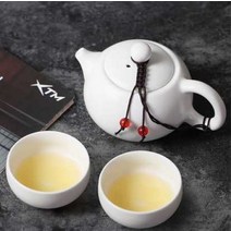 휴대용 여행용 다기세트 다도 녹차잔 전용파우치 2인