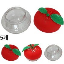 방향제 용기 공병 원형 사과 모양 뚜껑 디퓨저 케이스 거실 테이블 책상 인테리어 소품