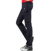 펄스 PSPD1041 겨울 남성 기모 카고 스판 등산바지