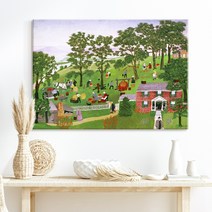 더 아트 컴퍼니 그랜마 모지스 따뜻 힐링 명화그림 액자 행복 그림 아이방 카페 홈데코 거실 사무실 매장 인테리어 50종 1-25, 11. GM-사과쨈 만들기2
