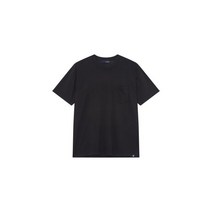 LARDINI 원 포켓 소프트 코튼 티셔츠 - 블랙